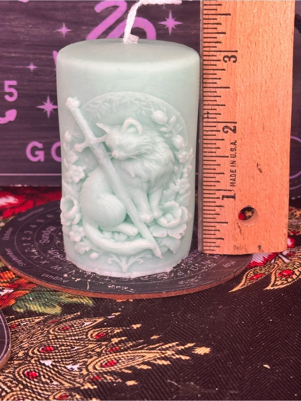 Guardian’s Blade Cat Pillar Candle